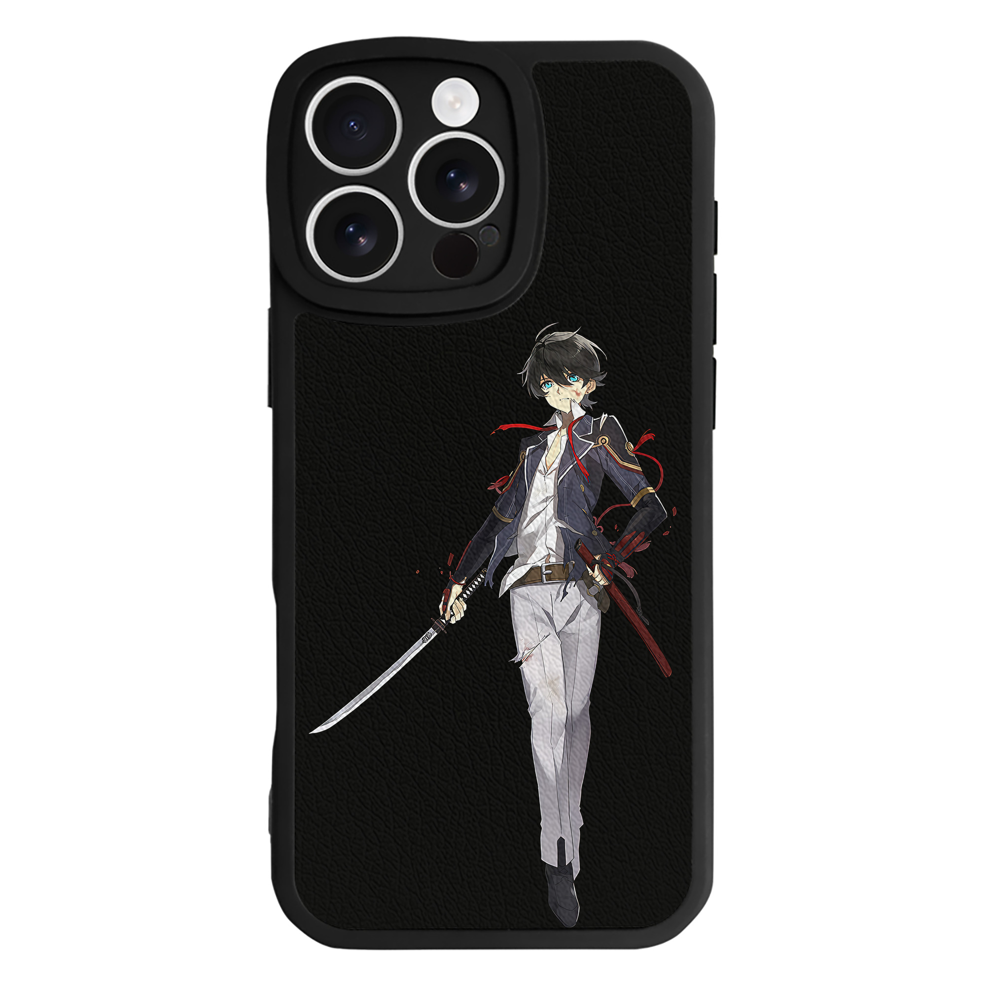 （画像用） 刀剣乱舞 Touken Ranbu 【iPhone 16シリーズ対応】シリコンスマホケース（レザー調） 材質：シリコン